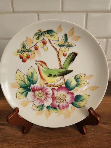 Vintage hand painted bird - vintage,