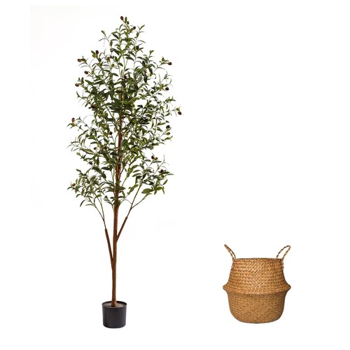 Cyanzen 6ft artificial - artificial, olive