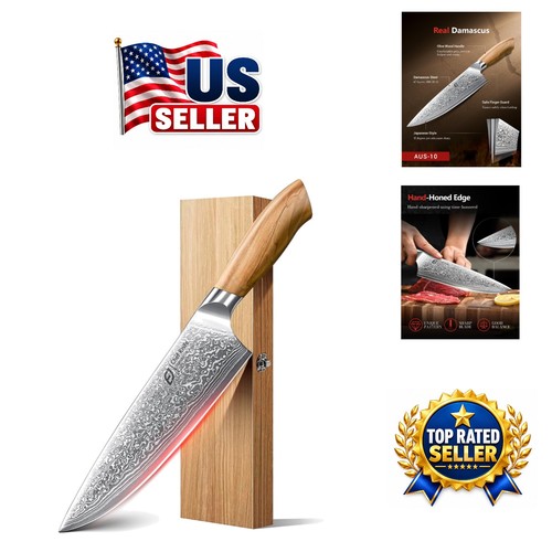 Inch damascus chef - damascus, knife