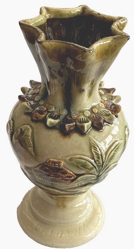 Okinawa japan pottery vase - okinawa,