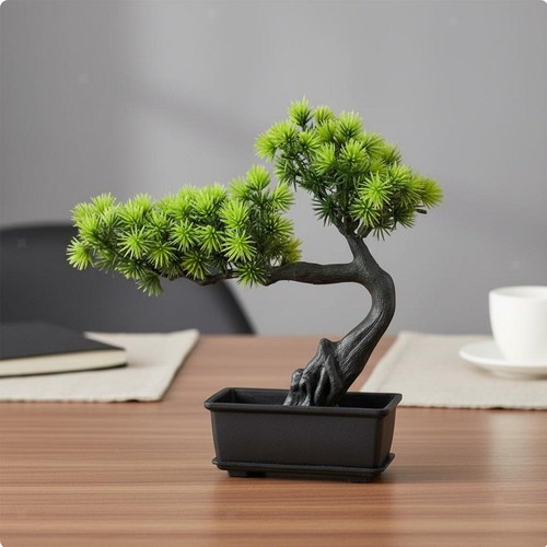Fake evergreen bonsai - fake,