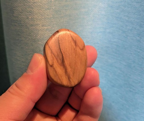 Olive wood netsuke carving - wood,