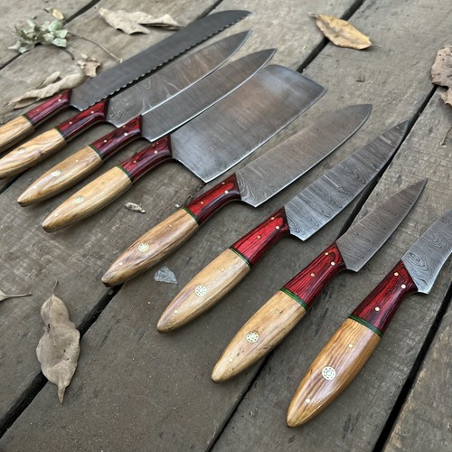 8pcs pro best damascus - best, steel