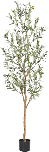 Faux olive tree with natural - tree,