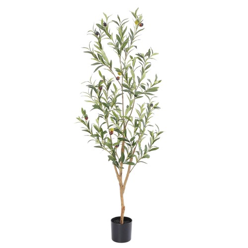 Faux olive tree - olive, natural